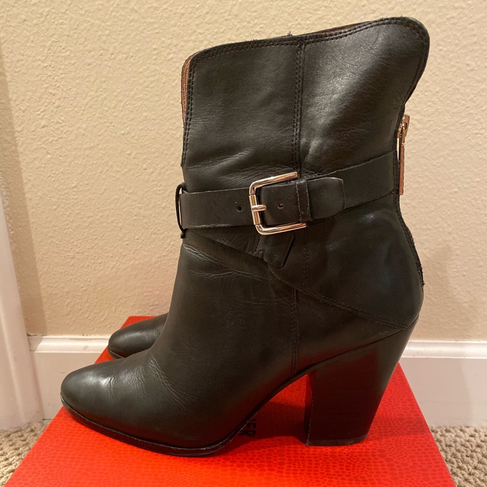 Donald J Pliner Leather Booties